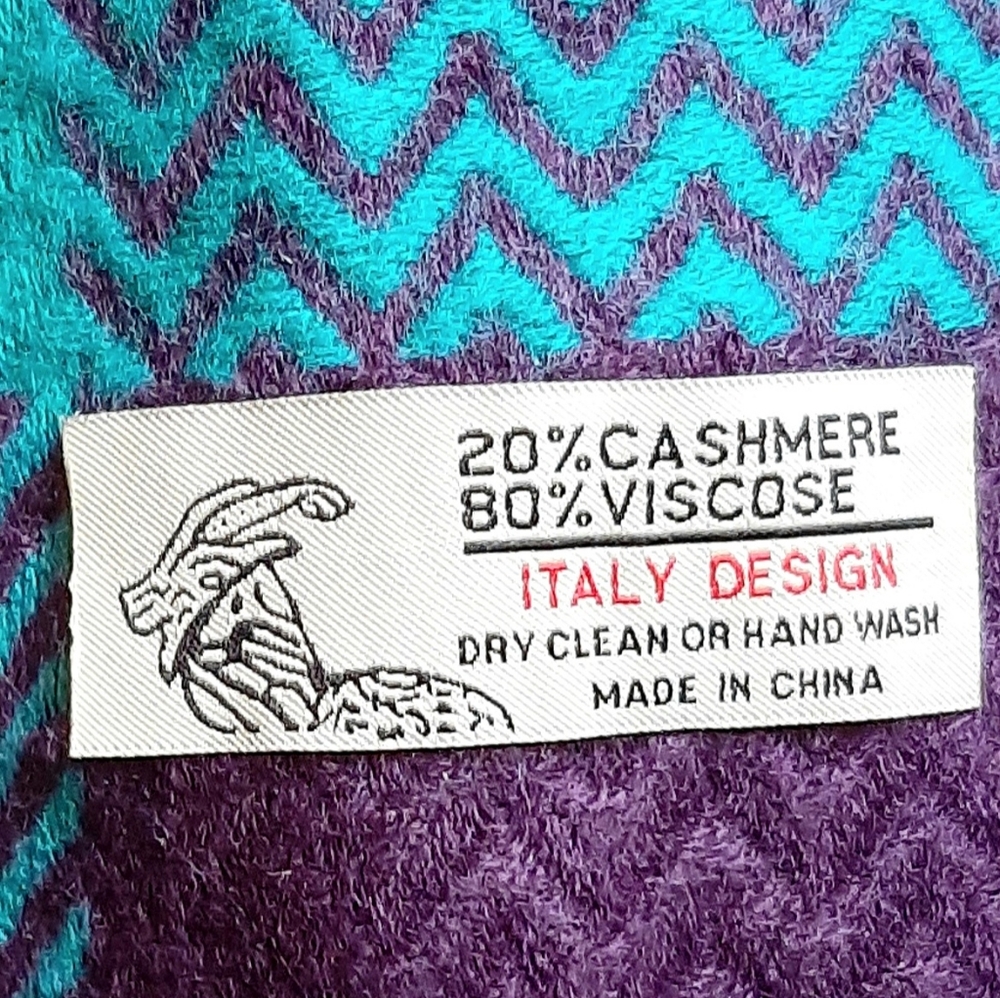 Colorful Psychedelic Pattern Scarf - Picture 2 of 4